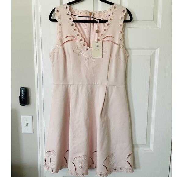 NWT Ted Baker Pink Dress with Pockets - 5/ US 12 - Picture 1 of 8